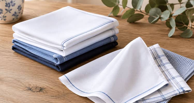 Mouchoirs en tissu coton