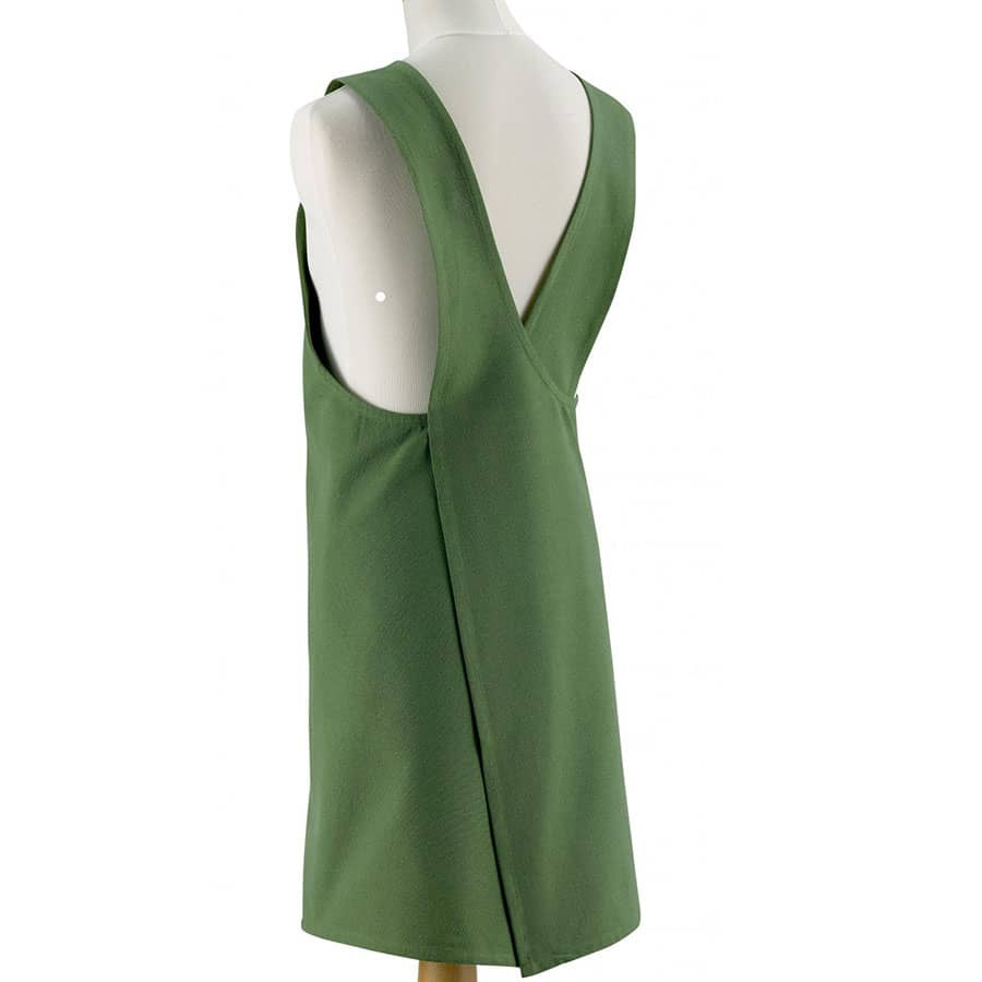 tablier-japonais-coton-recycle-vert-dos