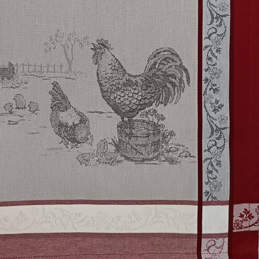 torchon-coton-la-ferme-motif-jacquard