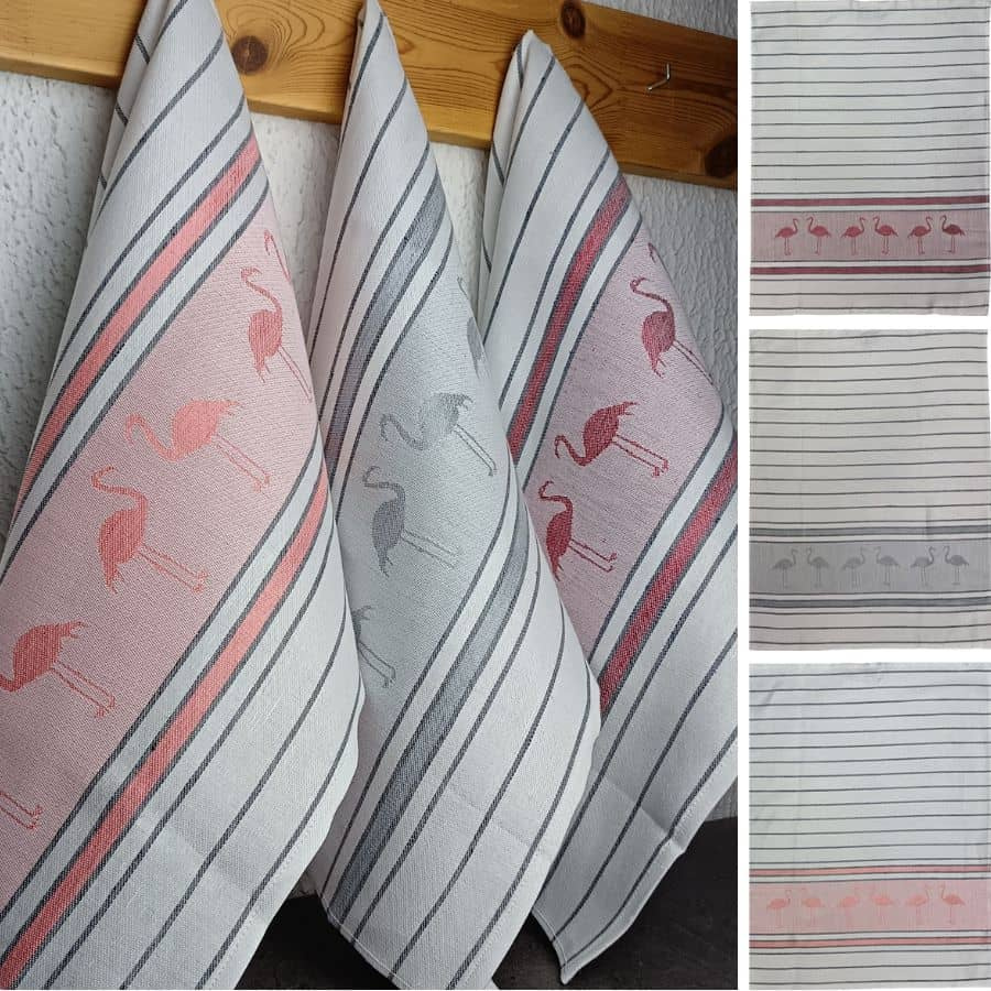 torchons-metis-flamant-rose