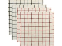 serviettes-table-carreaux-rouge-noir