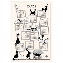 torchon-calendrier-dubout-chats-2024