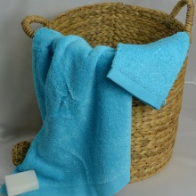serviette-gant-alba-turquoise
