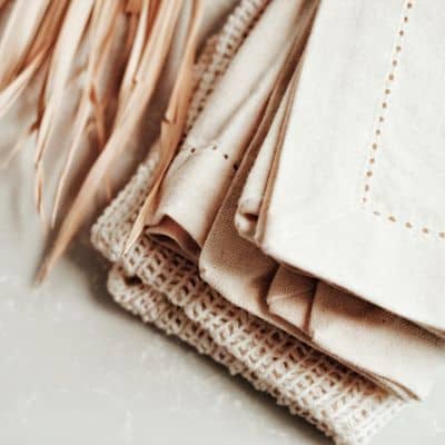 tissus écoresponsables et feuille de lin