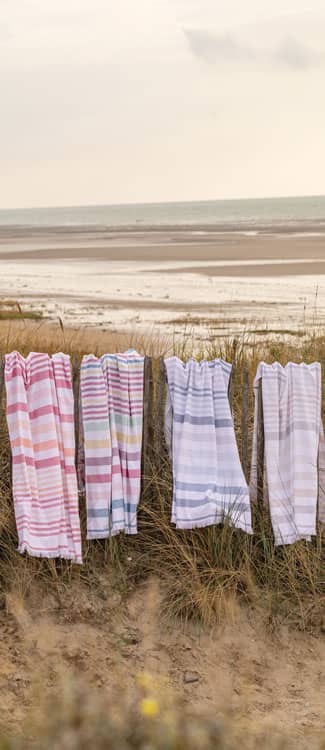 serviettes de plage ambiance vacances